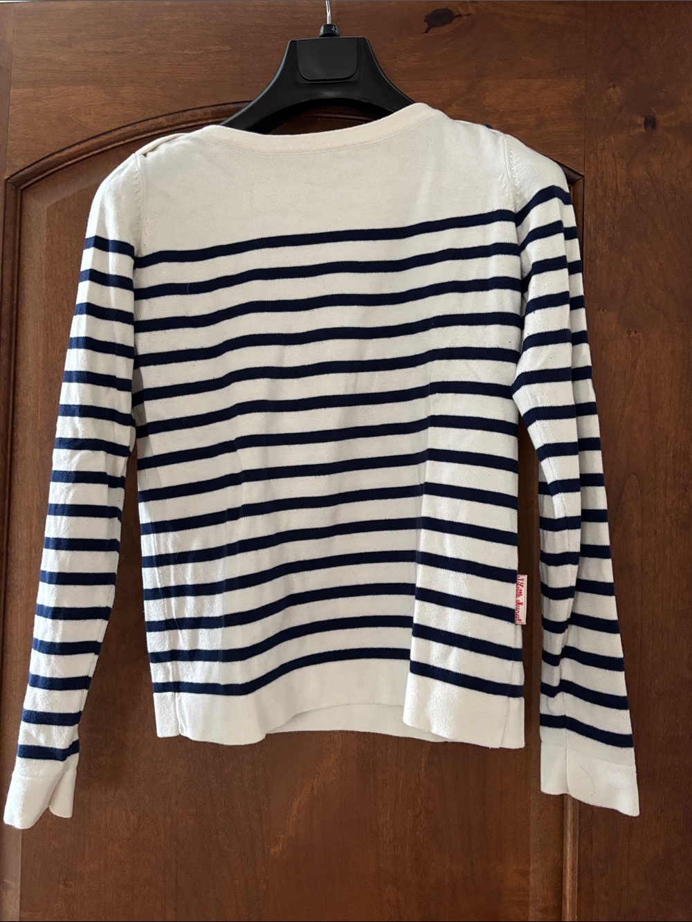 Little Marcel Navy and White Striped Long Sleeve Top